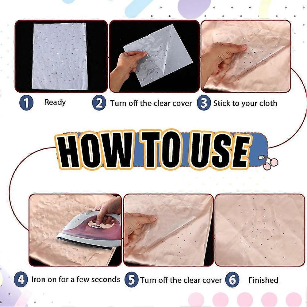 10 Sheet Iron-on Rhinestone Sheets Transfers for Clothing Crystal Transfers,Glitter Hotfix Rhinesto
