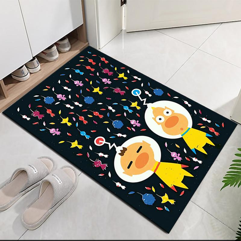 Pikmin Printed Carpet, for Office Chair Living Room Bedroom Kitchen Room Decor Gifts.