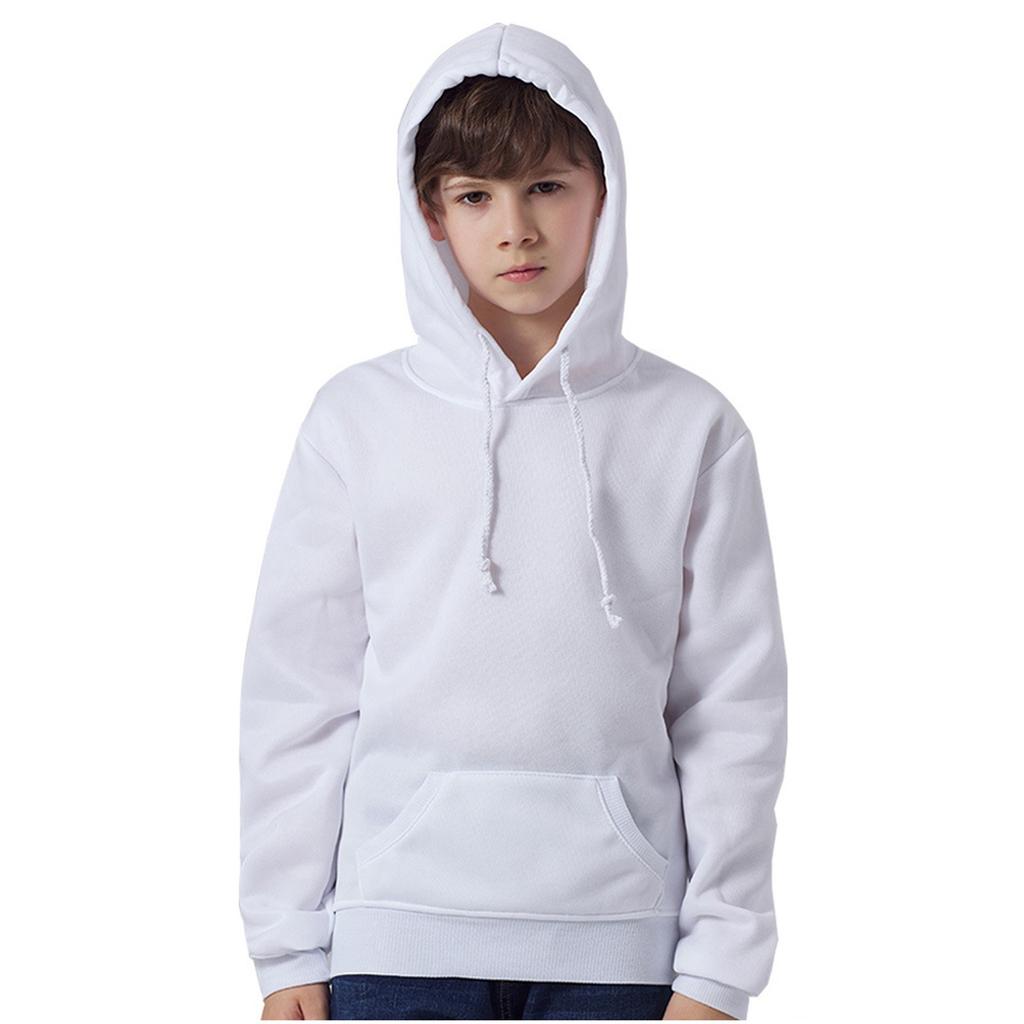 Fashion Child Kids Solid Color Long Sleeve Hoodie Pullover Sweatershirt Tops
