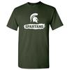 Футболка с коротким рукавом и логотипом Michigan State Spartans в стиле мазков - Лесной