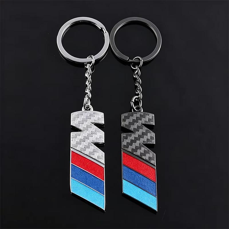 NTSM5 Carbon Fiber Car M Emblem Styling Auto Keychain Accessories For BMW E90 G80 M3 G30 M5 F82 F83 F20 F21 G42 F95 F96 G06 G07 M2 M4