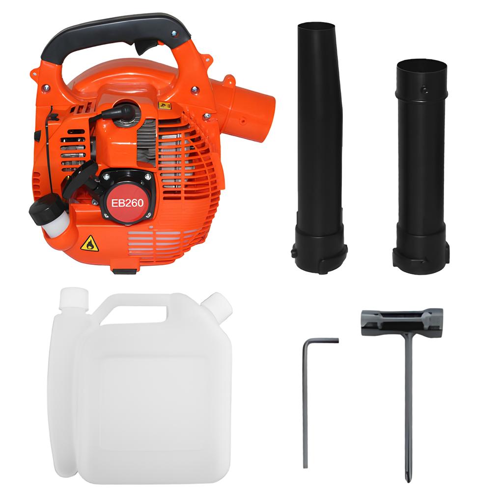Gas Powered Leaf Blower 2 Stroke Engine 25.4CC 275.45CFM Air Volume 0.65L Oil Tank Handheld Blower Powerful Wind Snow