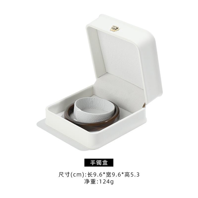 Коробка для украшений из искусственной кожи с короной, кулон для кольца, шкатулка для браслета, шкатулка для жемчуга, шкатулка для упаковки ювелирных изделий