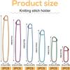 12pcs Knitting Stitch Holders Versatile Yarn Stitch Marker for Quilting Sewing