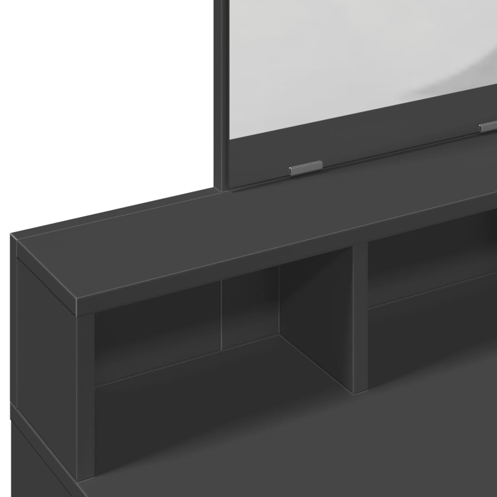 Туалетный столик с зеркалом Черный 80 x 41 x 144,5 см