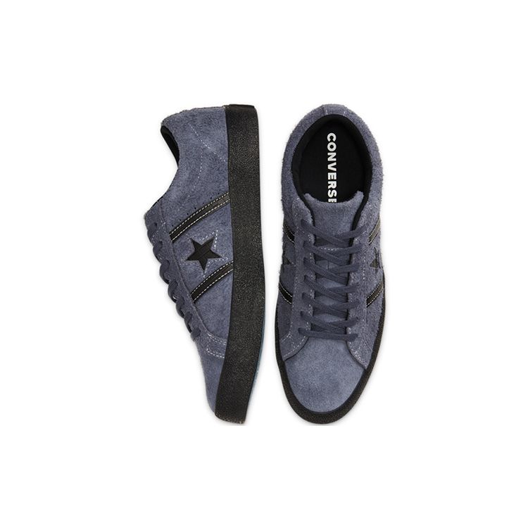 Converse One Star Academy Pro Низкие Ретро Повседневные Нескользящие Амортизирующие Низкие Кеды для Скейтборда Унисекс Кроссовки Черные Фиолетовые 167505C