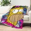 Смешное Мультяшное Одеяло The S-Simpsonss Одеяло для Дивана Дивана Путешествий Дома Пешего Туризма Пикника Постельное Белье Фланелевое Одеяло подарок на день рождения