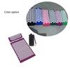 Purple Body Massager Cushion Mat Relieve Acupressure Yoga Pad Set With Pillow