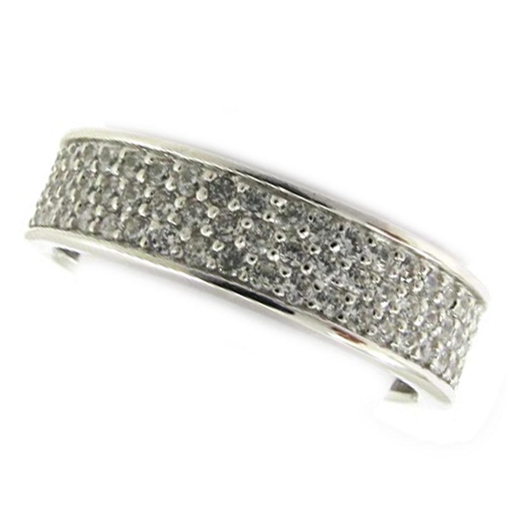 Silver Ring 'Sissi' Silvery White (rhodium) - 6 Mm