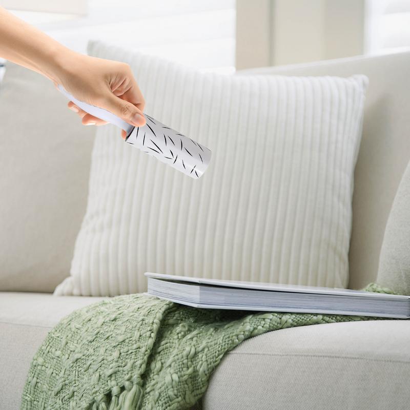 Валик для удаления ворса со сменными насадками, липкий валик для удаления ворса для шерсти домашних животных, собачьей шерсти, чистки дивана от пыли, клейкий ролик разрывного типа