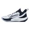 Баскетбольные кроссовки Li Ning Sonic Team, универсальные, из искусственной кожи, с амортизацией, средней высоты, мужские, белые, черные ABPT057-1