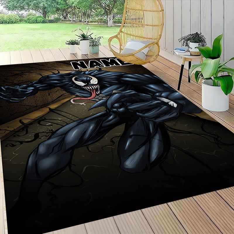 Custom Name Iron Man: Power Courage Carpet Rug Customizable Soft Washable Anti-Slip Home Living Room Sofa Mats Personalized Rug. 0909434