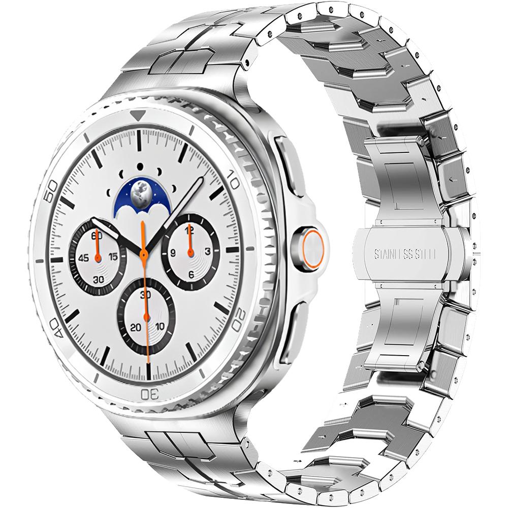 Ремешок без зазоров для Samsung Galaxy Watch 8 44 мм 40 мм / Classic 46 мм Металлический браслет для Galaxy Watch Ultra 47 мм Ремешок из нержавеющей стали