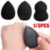 1/3pcs Black Makeup Sponge Beauty Egg Cosmetic Puff Foundation Cream Sponges Powder Puffs Women Make Up Accessories Beauty Tools