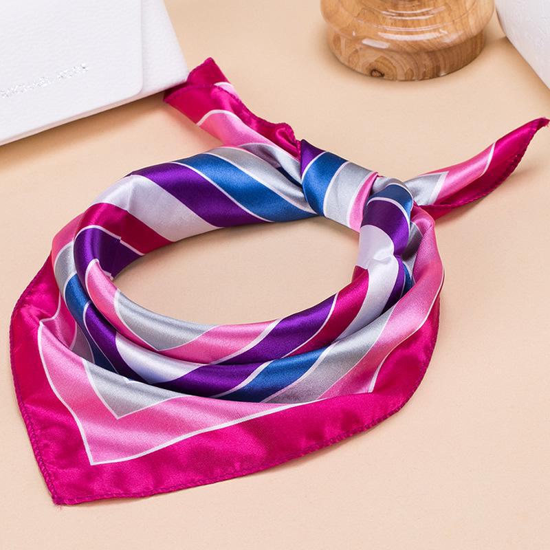 Шелковый шарф весна-осень: Профессиональный женский квадратный шарф для офисных работников
