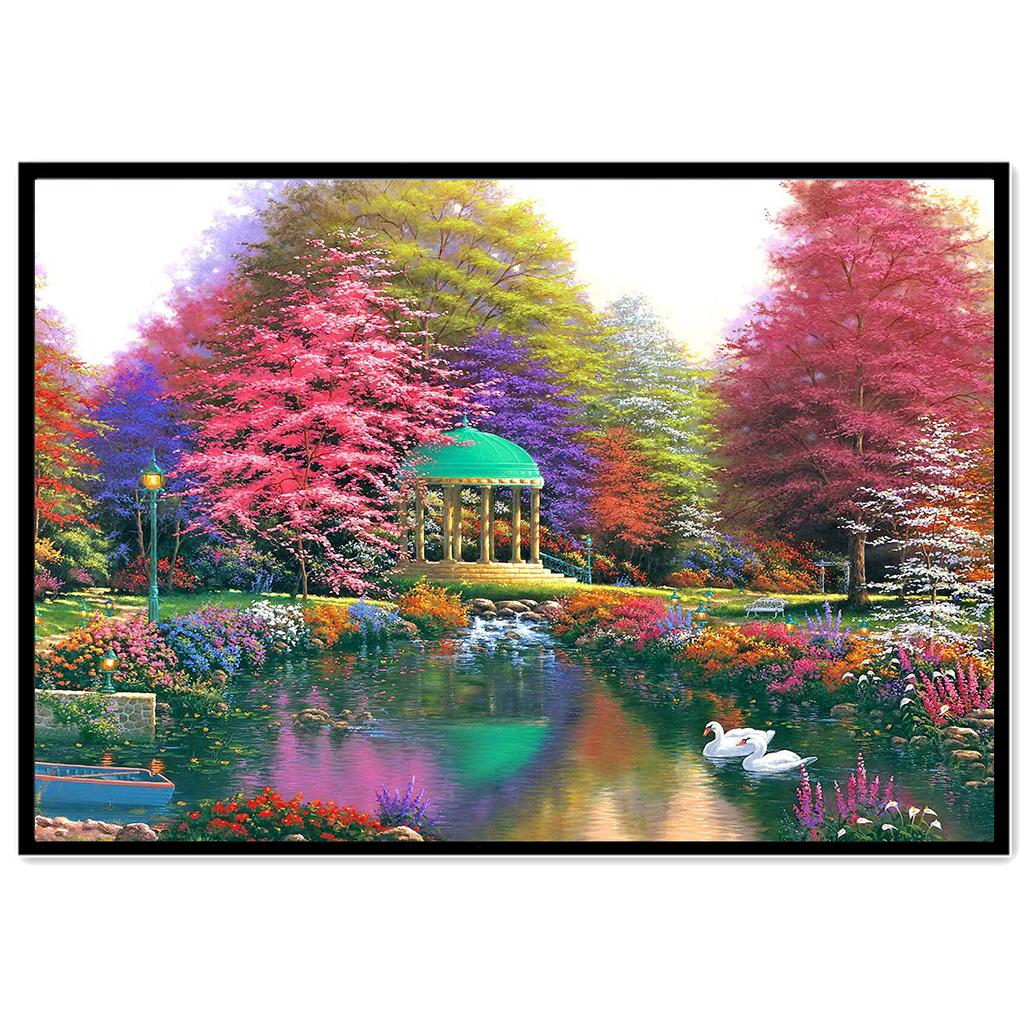 5D алмазная живопись «сделай сам», пейзажная архитектура, полный бриллиант, ручная работа, алмазная вышивка, мозаика, украшение для дома, подарок