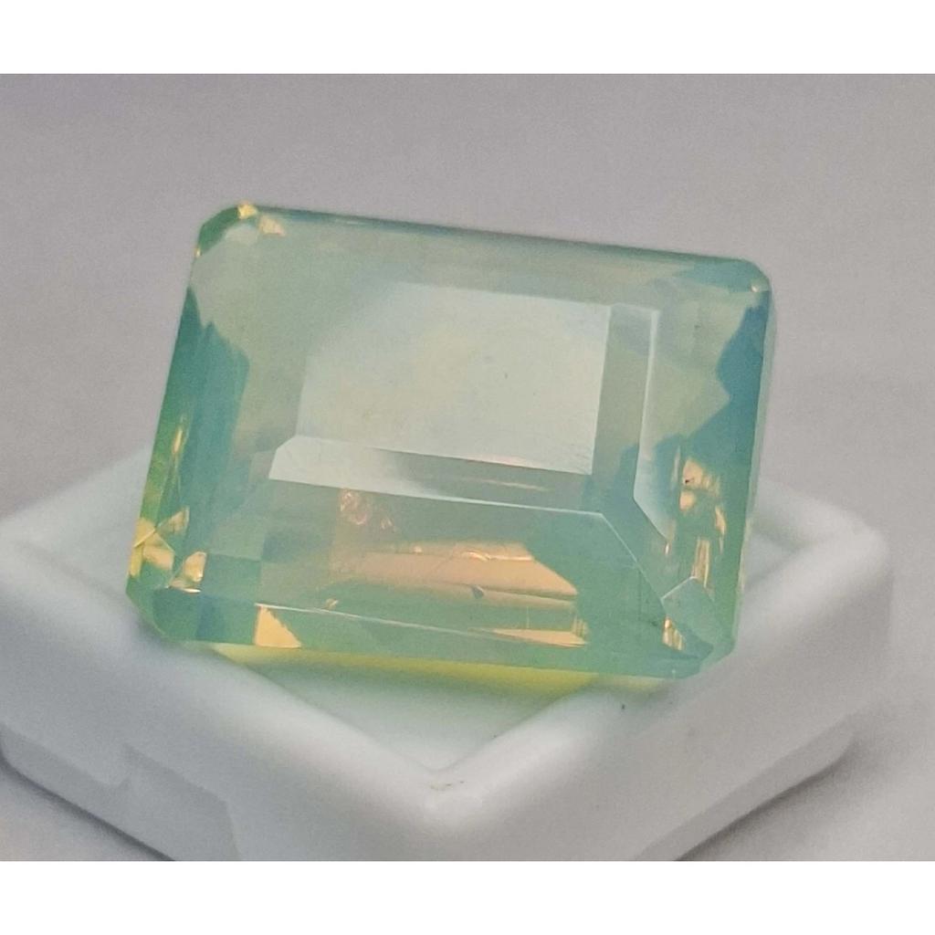46-48 Ct Natural Welo Opal Bi-Color Emerald Cut Fabulous Certified Gemstone