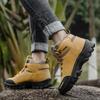 High-top Boots Men Shoes Anti-slip Shock-absorbing Thick-soled Outdoor  Hiking Shoes Men Comfortable Breathable Casual Shoes Men