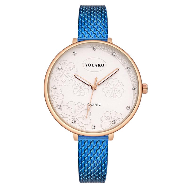 Обработка на заказ мода алмазная печать женские часы женские часы пластиковый ремень кварцевые часы женская модель