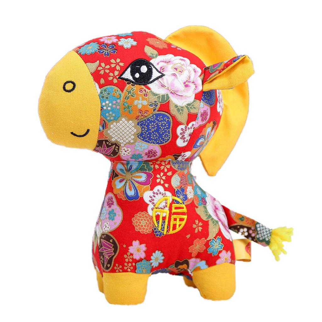 Handcrafted Embroidered Animal Plush With Pp Cotton Filling For Holiday Decoration