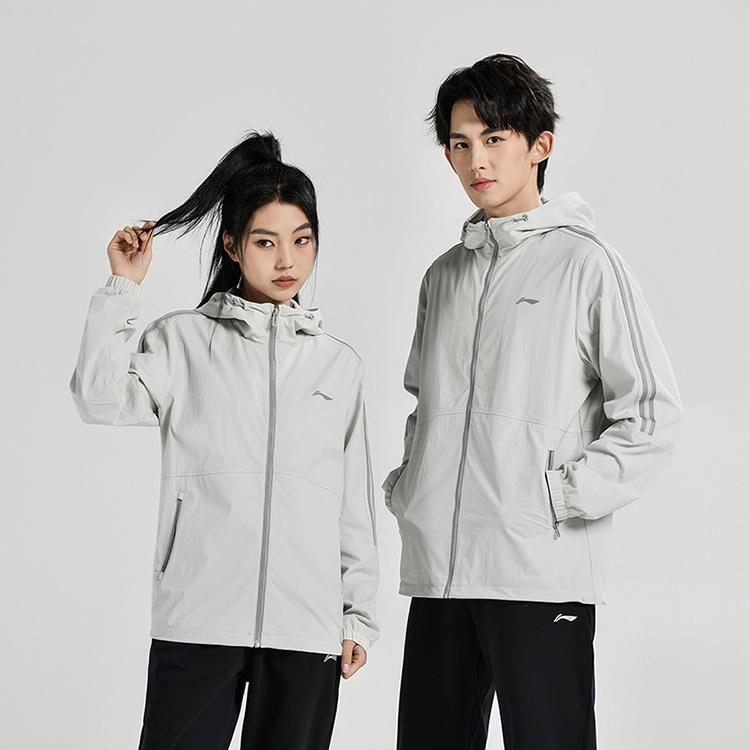 Li Ning Коллекция Настольный теннис Тренч Унисекс Каменно-серый AFDUC61-2