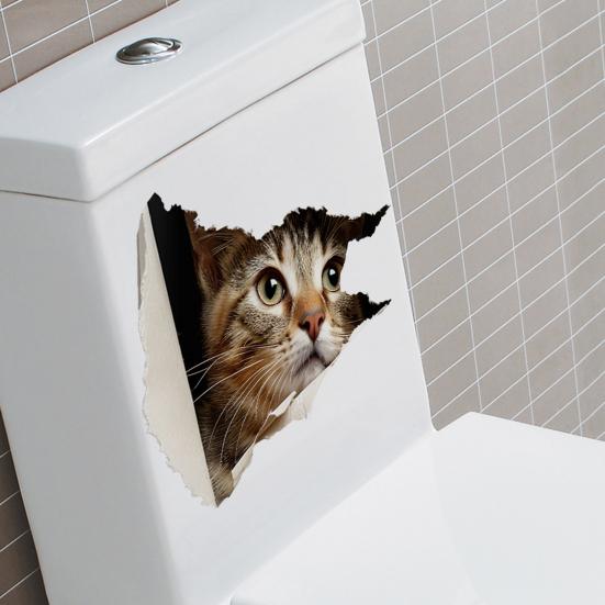 Наклейка для унитаза Yousheng, водонепроницаемая, устойчивая к разрывам, декоративная наклейка для резервуара с водой из ПВХ, устойчивая к выцветанию, наклейка для ванной комнаты