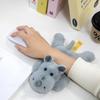 Wrist Pad Rhino Doll Pendant Fluffy Rhino Plush Doll Doll Keyring Rhino Plush Toy  Kids Gifts