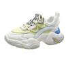 New Women's 2024 Korean Edition Thick Sole Casual Shoes Mesh Breathable Sports Shoes Fashion Versatile Lace Up Running Shoes