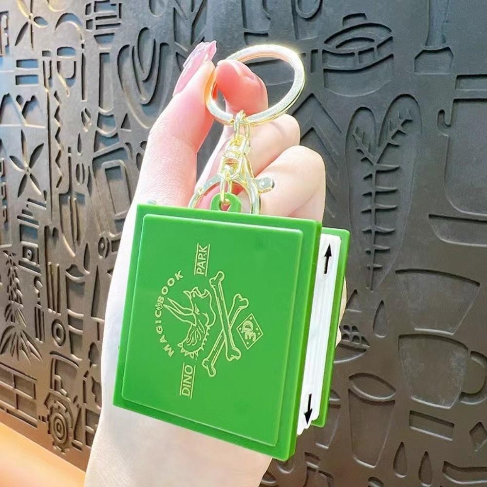 Party Favors 3D Books Keychain Toys Mini Dinosaurs Figures Book Fashion 3D Dinosaur Toys