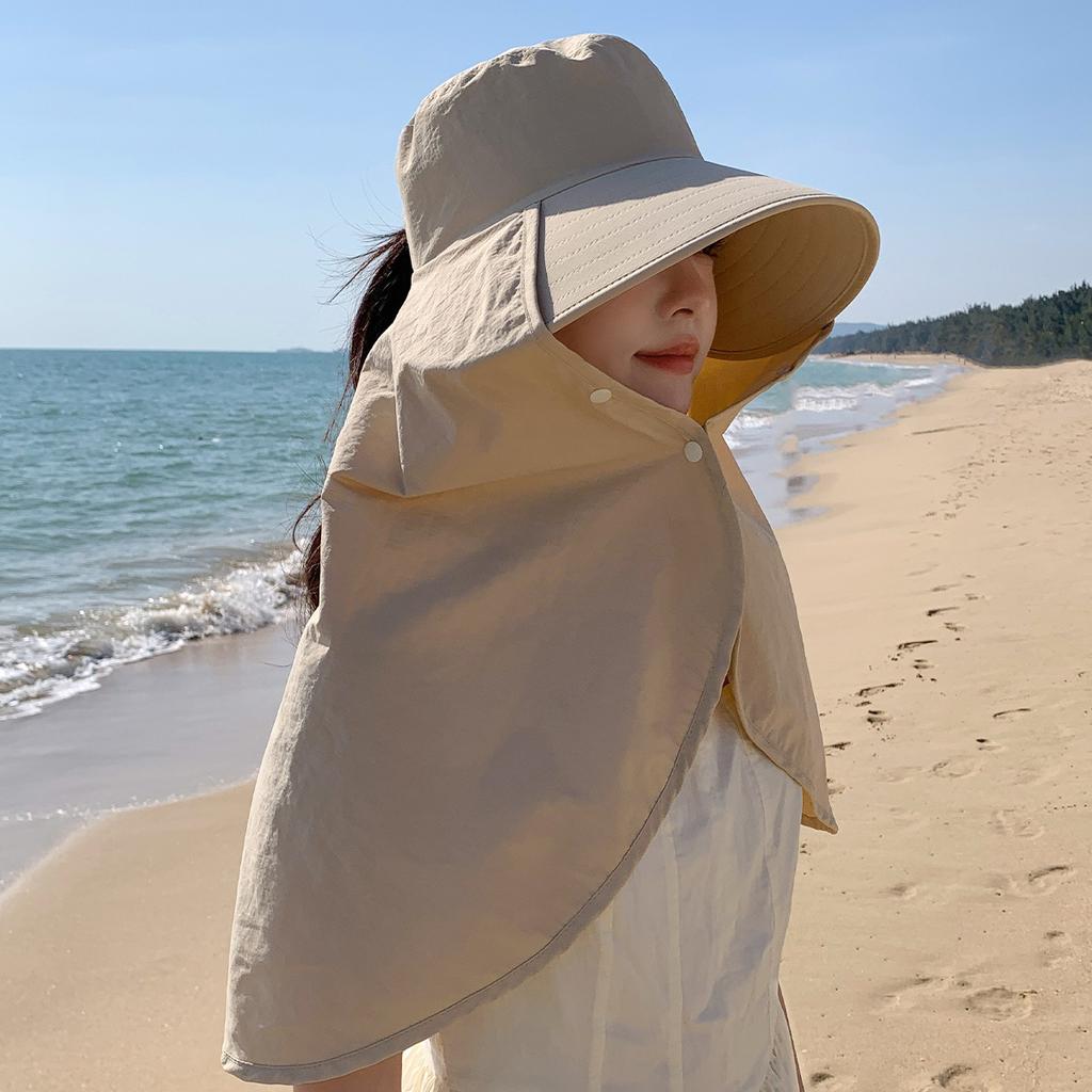 Уличная защита от солнца большая шаль интегрированная шляпа плечи и шея солнцезащитная шляпа защита лица большая шляпа с полями пляжная шляпа рыбака