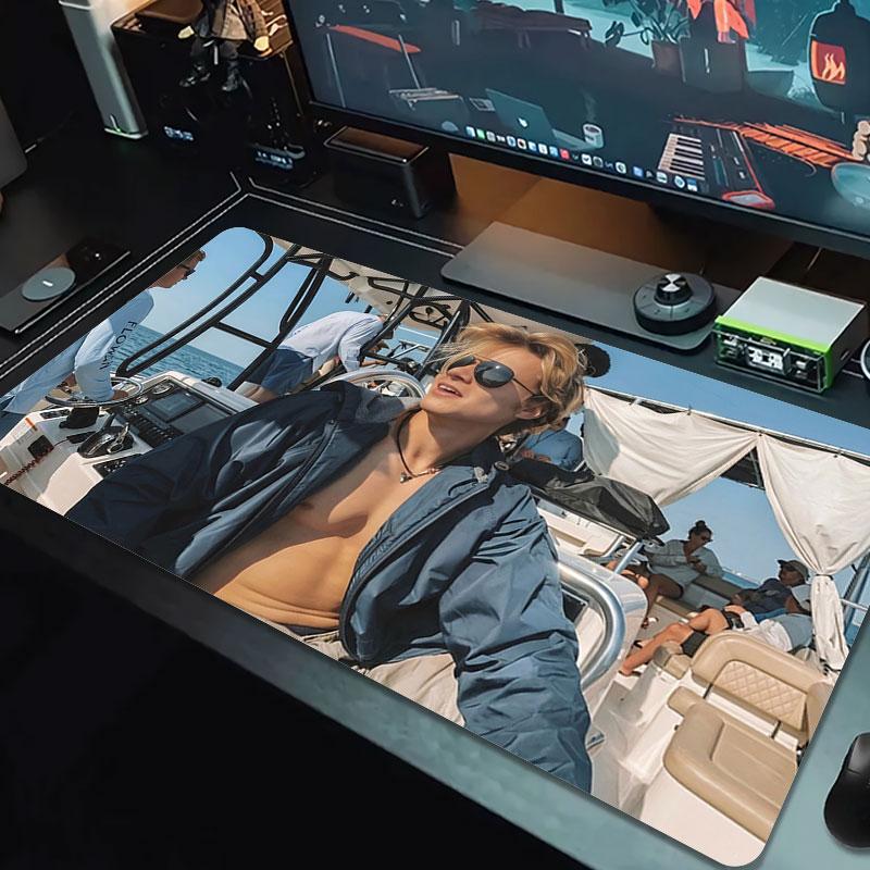 Rudy Pankow JJ Maybank Large Size Mouse Pad Large Gaming Table Cushion Non-slip Laptop Tablet Big Mousepad XXL Mat Mini PC Playmat With Lock edge
