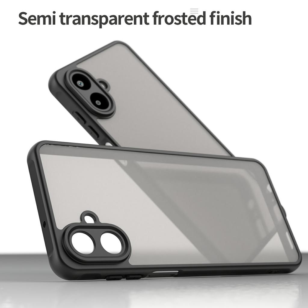 For Samsung Galaxy A07 4G Case Drop Proof Airbags Frosted Translucent PC+TPU Phone Back Cover