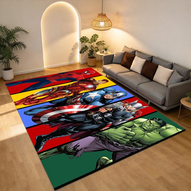 Superheroes Living Room Nonslip Area Rug Soft Carpet For Bedroom Game Playroom Sofa Office Home Decor Doormat Christmas Gift C930789