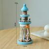 19 см Американский стиль Средиземноморские деревянные ornaments Башня Наблюдения Деревянная модель Маяка Поделки Орнаменты для Ресторана/Детской Комнаты/Бара