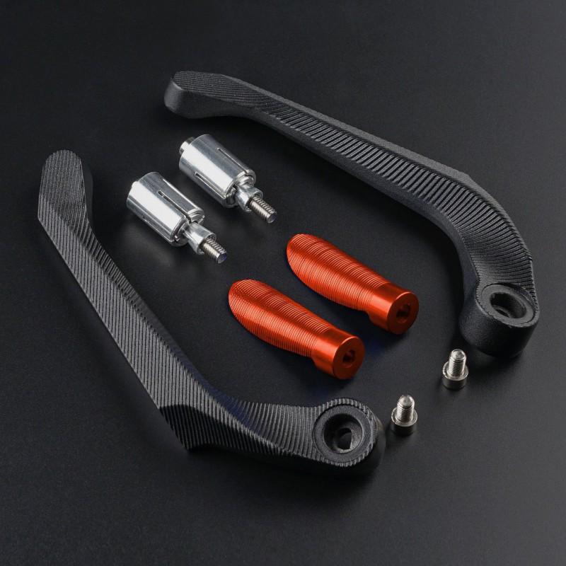 Aluminum Motorcycle Brake Clutch Lever Perch With Handguards Sport Street Bikes Universal Fit