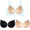 2 пары 3D подушечек для бюстгальтера пуш-ап, вставки для женского нижнего белья, маленькая подтяжка груди, дышащая губка, подушечка для бюстгальтера, подкладка для купальника, вставка для бюстгальтера 327977557