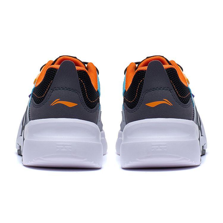 Li Ning Детские Ln 90 Летние Удобные Амортизирующие Отскок Повседневные Кроссовки Детские Кроссовки Черный Серый Белый YKCT072-5