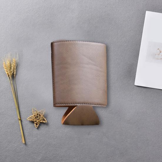 Искусственная кожаный чехол для банок пива и газировки, изоляционный чехол для холодных напитков