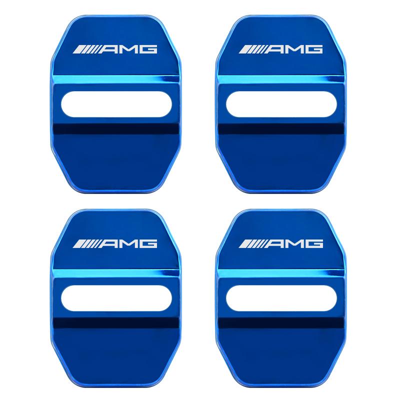 AXX2   4pcs For Mercedes Benz MB AMG E300 W203 W204 W108 W126 W168 W169 W176 W177 W205 W212 W213 Car Buckle Door Lock Cover styling