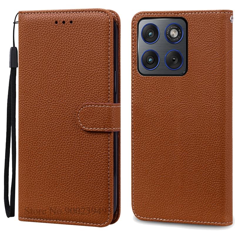 Чехол-книжка с кошельком из кожи для Motorola Edge 70, чехол-книжка с подставкой, магнитная крышка для телефона, Fundas