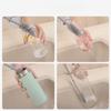 Silicone Long-Handle Cup Brush for Cleaning Insulated Cups, Long-Handle Glass Cup Brush, Bottles with No Dead Angles, Kitchen Cleaning Brush