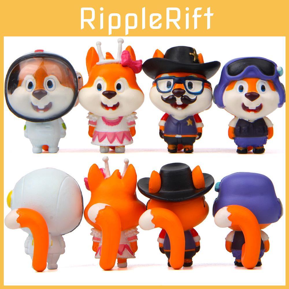 Astronaut Pilot Squirrel Pvc Figurine For Creative Garden Micro Decor Landscape