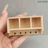 1/12 Dollhouse Simulation Mini Wall Shelf Hanging Rack Model Table Chair Set Dollhouse Living Furniture Decoration Accessories
