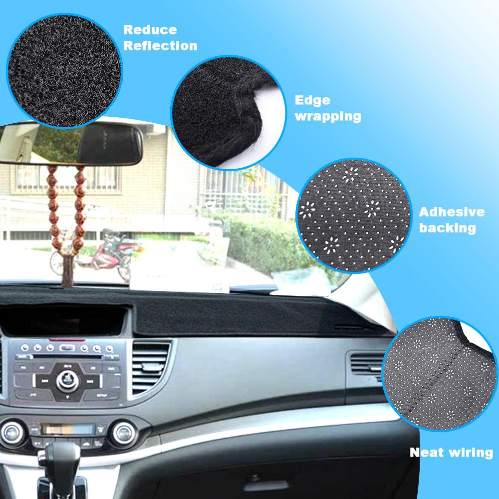 Левый руль Для Honda CRV 2012 2013 2014 2015 2016 Коврик на приборную панель Чехол на приборную панель Dashmat Противоскользящий коврик Ковер Солнцезащитный козырек Аксессуар