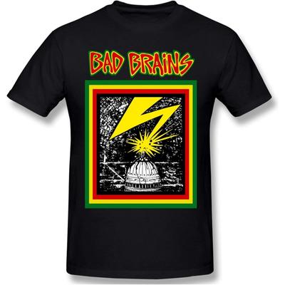 Мужские футболки Dannifer Bad Brains с коротким рукавом, удобный топ, черный, размер M