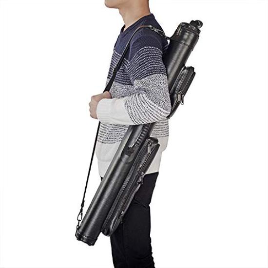 Чехол для бильярдного кия из искусственной кожи [Daisei] (черный (2×4) 3БК)