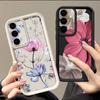Чехол с цветочным узором для Samsung A57 A37 A17 A56 A36 A16 A55 A35 A15 A54 5G S21 FE S22 S23 S24 S25 Plus S26 Ultra Защитный чехол-бампер