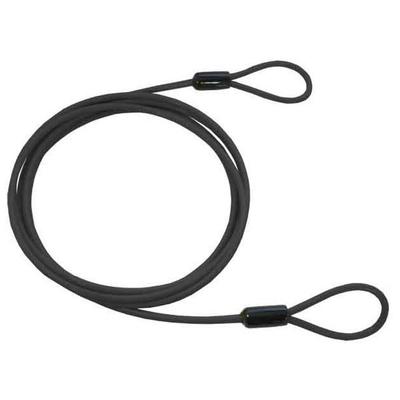 Captain Stag Captain Stag Y 4429 [Велосипедный замок Удлинительный трос Двойной петлевой трос Ключ Продается отдельно Диаметр 4 мм Длина 2,5 м Черный]