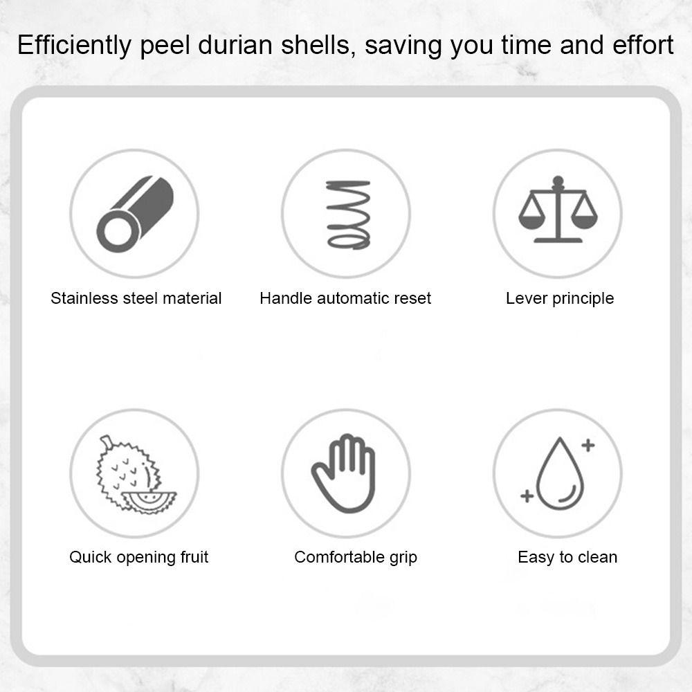 Stainless Steel Durian Opening Pliers Durian Opener Clip Restaurant Household Cooking Tools