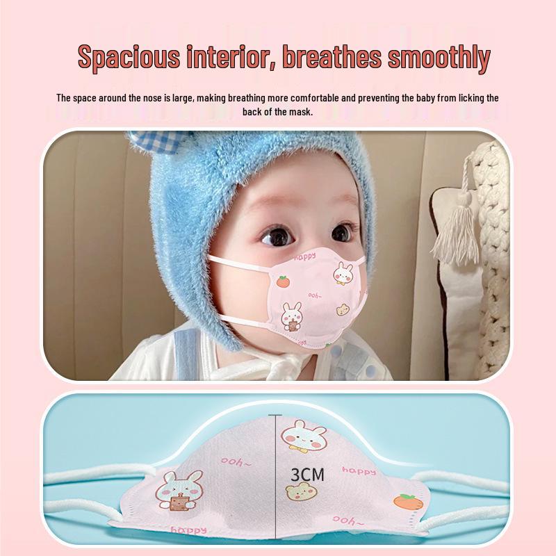 Infant & Toddler Winter Breathable Mask for Ages 0-3 Years